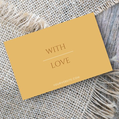 Made With Love Neutral Discount Gift Voucher  Business Card