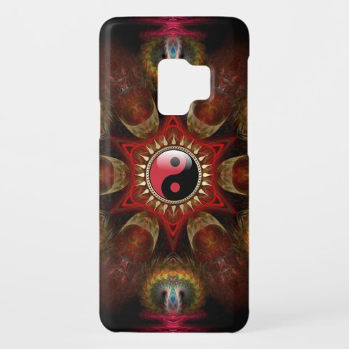 Made with Love  New Age Red YinYang Fractal Star Case_Mate Samsung Galaxy S9 Case