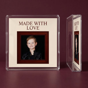 MADE WITH LOVE Personalized Child Photo Acrylic Tray