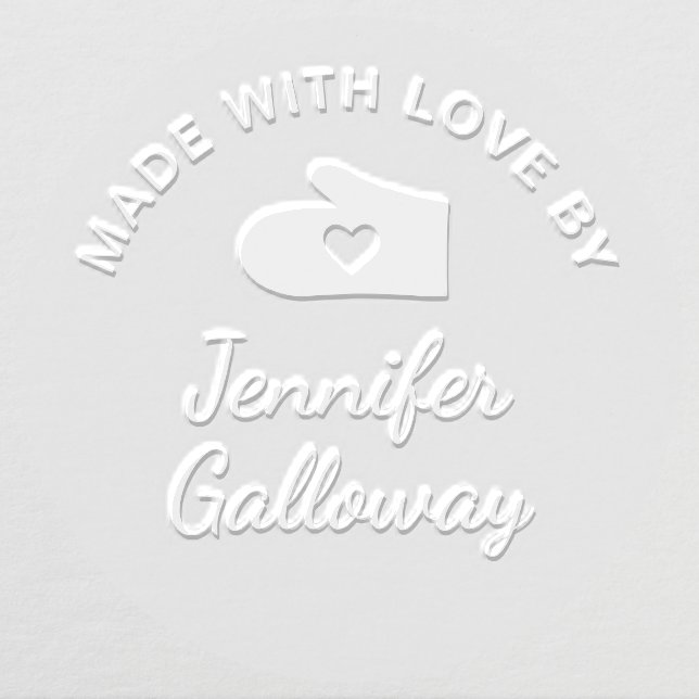 Made with Love Personalized Embosser (Design)