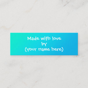Made With Love Personalized Mini Business Card