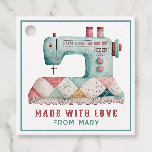 Made with Love  Personalized Sewing Favor Tags