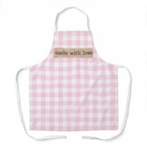 Made with Love-Pink and White Checks