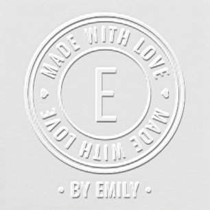 Made With Love Product Custom Embosser