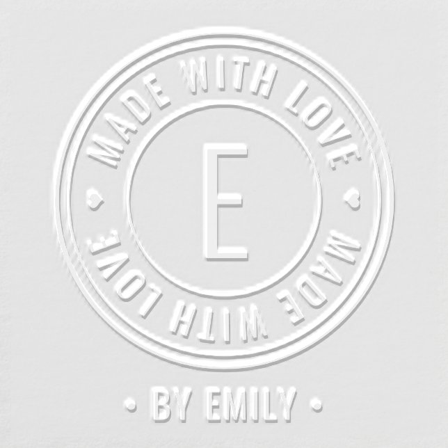 Made With Love Product Custom Embosser (Design)