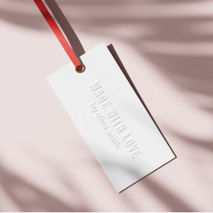 Made With Love Product Tag Embosser