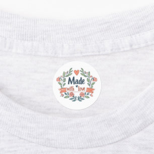 Made with Love Retro Flowers Kids' Labels