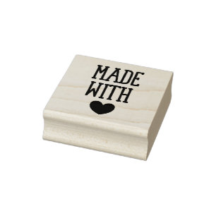 Made With Love Rubber Stamp