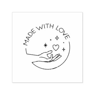 Made with love self-inking stamp