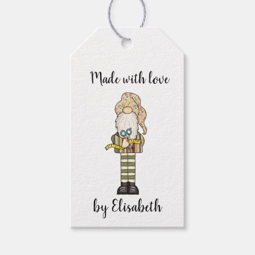 Made with Love Sewing  Gift Tags