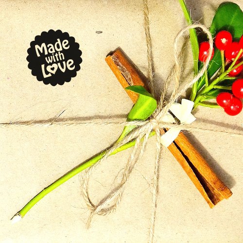 Made With Love Small Business   Rubber Stamp