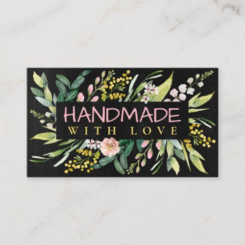 Made With Love Spring Flowers Business Card