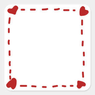 Made With Love Square Sticker