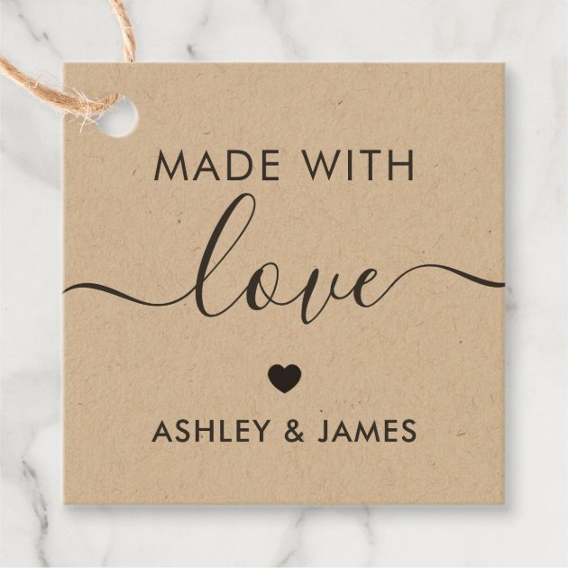 flower 6x6 50x Brown Kraft paper gift tags scrapbooking wedding party favours 