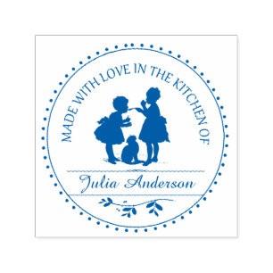 Made With Love Vintage Childrens' Silhouette Self-inking Stamp