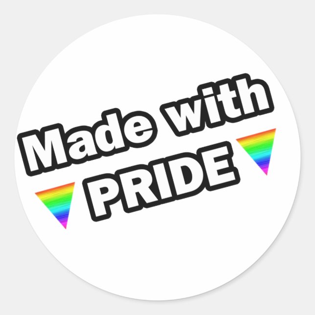 Made with Pride Classic Round Sticker (Front)
