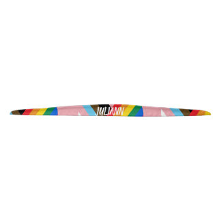 Made With Pride Rainbow Heart Custom Modern  Tie Headband