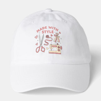 Made With Style | Cute Pink Sewing & Crafting Tool Hat