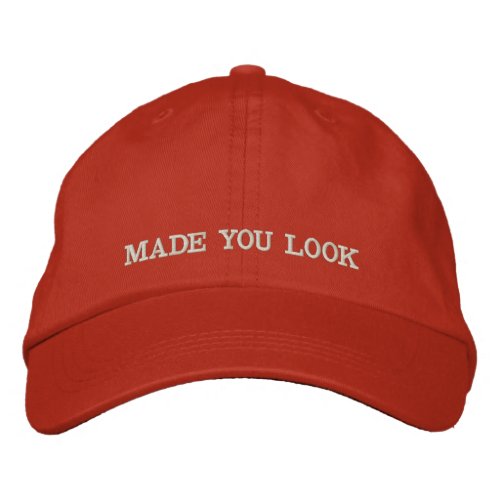 Made You Look Red Hat