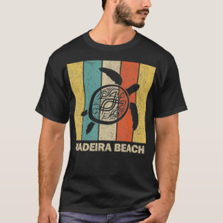 Madeira Beach Florida Retro 80s Tribal Sea Turtle T-Shirt