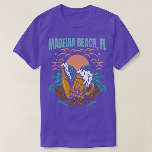 Madeira Beach Florida West Coast Beaches Surf T-Shirt (Design Front)