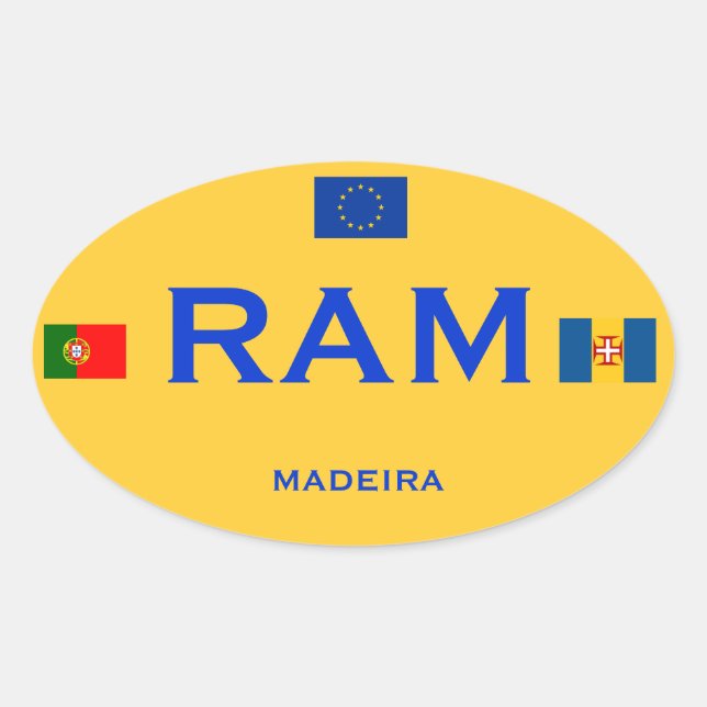 Madeira - European-Style Bumper Sticker (Front)