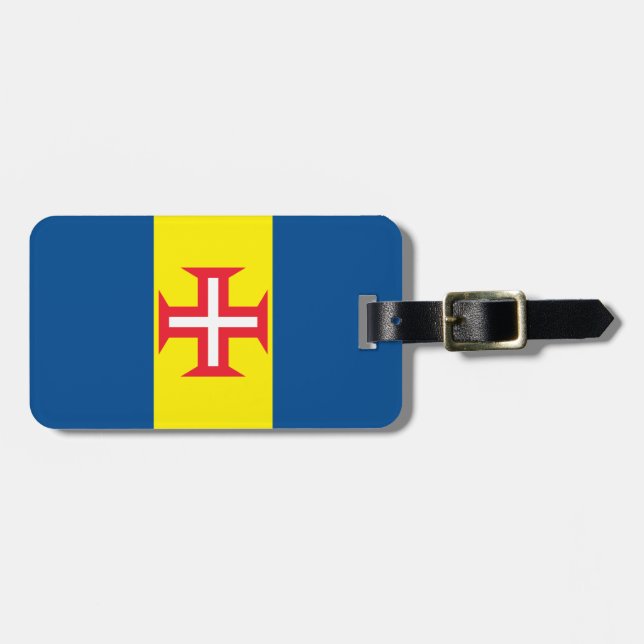 Madeira Flag Luggage Tag (Front Horizontal)
