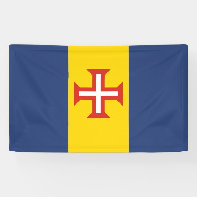 Madeira flag Portugal province symbol cross Banner (Horizontal)