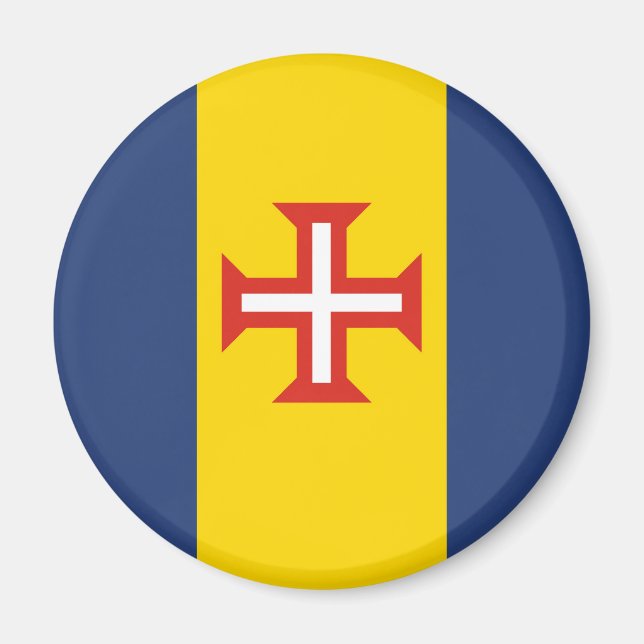 Madeira flag Portugal province symbol cross Magnet (Front)
