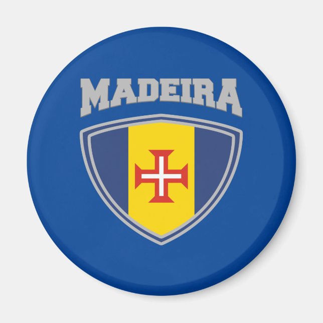 Madeira Flag Shield Magnet (Front)