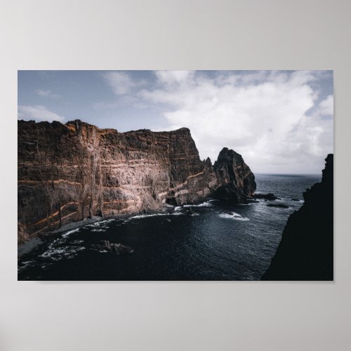 Madeira Fotografie Natur Landschaft Meer Deep Blue Poster