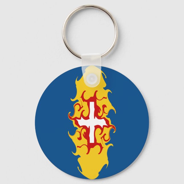 Madeira Gnarly Flag Keychain (Front)