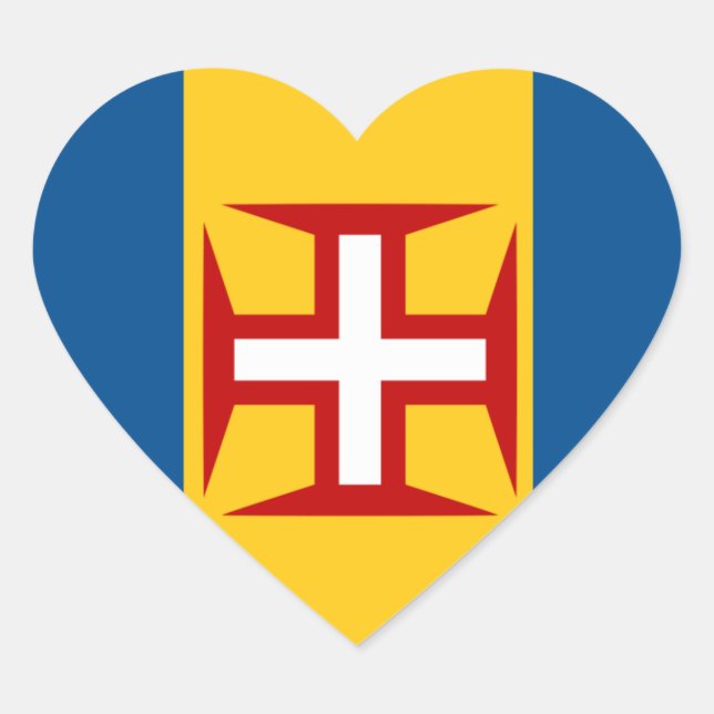 madeira heart sticker (Front)