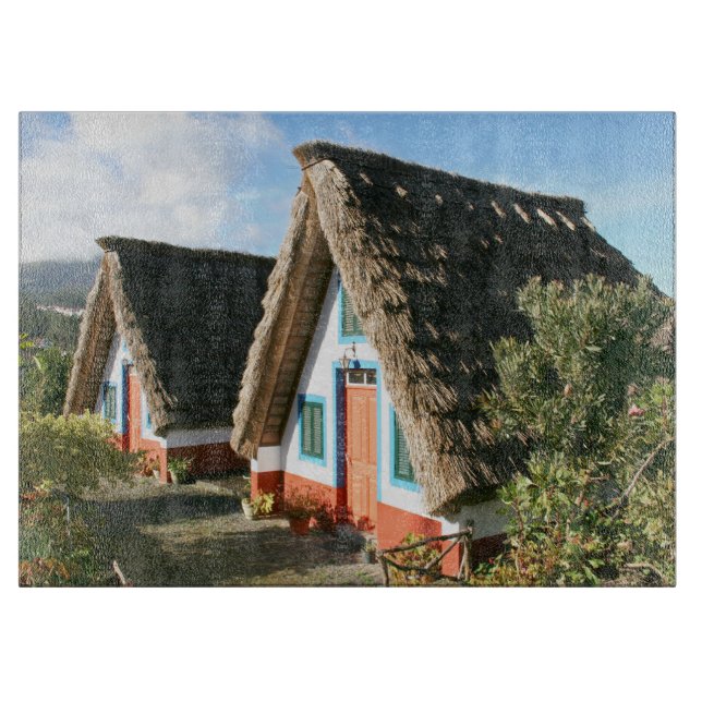 Madeira Island photo with Santana's Typical Houses Cutting Board (Front)