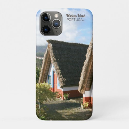 Madeira Island photo with Typical Houses Portugal iPhone 11 Pro Case