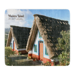 Madeira Island photo with Typical Houses, Portugal Cutting Board