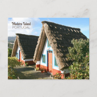Madeira Island photo with Typical Houses, Portugal Postcard
