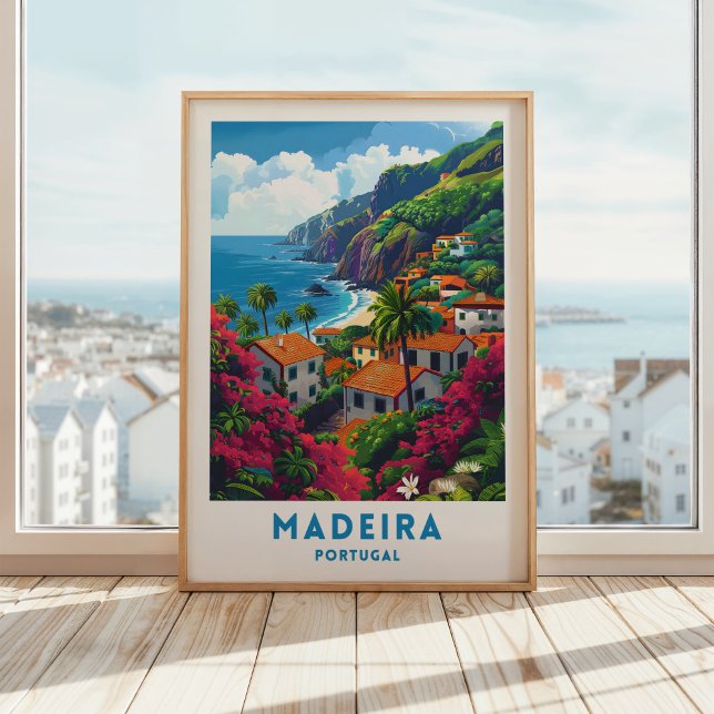 Madeira Island Travel Poster Portugal Wall Art (Creator Uploaded)