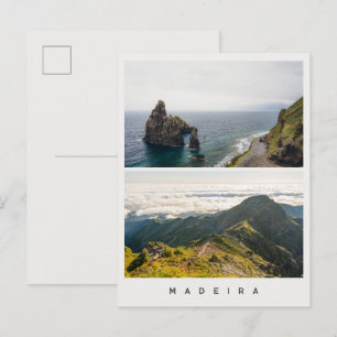 Madeira landscapes, Travel photo Collage Postcard