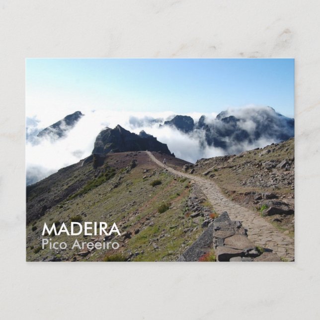 MADEIRA, Pico Areeiro Postcard (Front)
