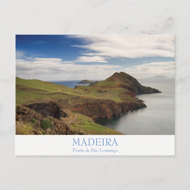 Madeira - Ponta de Sao Lourenco postcard with text (Front)