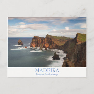 Madeira - Ponta de Sao Lourenco postcard with text