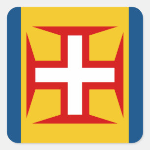 Madeira (Portugal) Flag Square Sticker