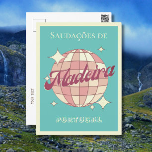 Madeira Portugal holiday Retro Vintage Postcard
