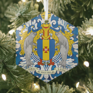 Madeira Portuguese folk music Glass Ornament