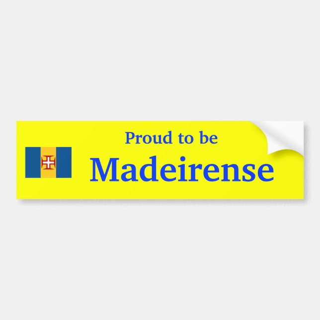 Madeira - Proud to be Madeirense sticker (Front)