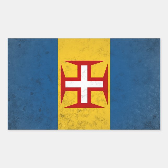 Madeira Rectangular Sticker (Front)