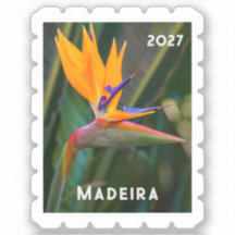 Madeira Travel photo Stamp Style