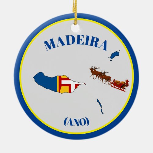 Madeira Vacation Ceramic Ornament