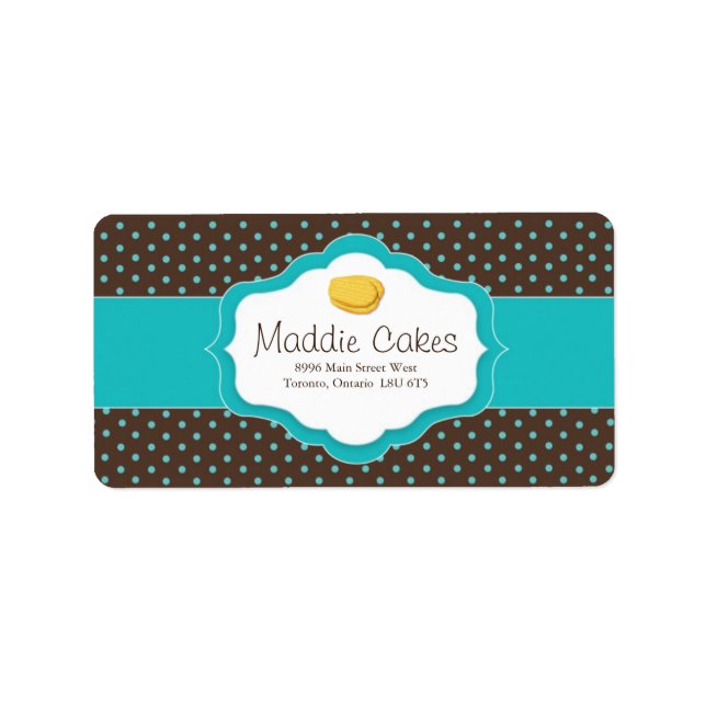 Madeleine Cookies Address Labels (Front)